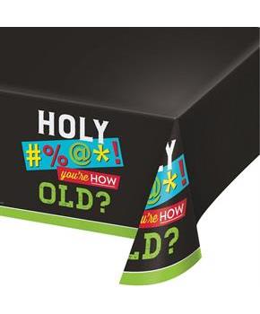 Old Age Humor Plastic Tablecover 54" x 102" (1)