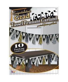 Graduation 10' Tassel & Pennant Sign