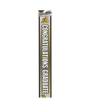 Foil Graduation 9' Banner