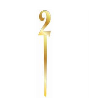 Mirror Cake Topper - Gold 2