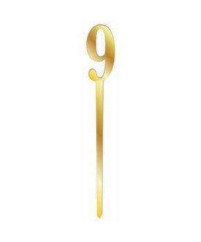 Mirror Cake Topper - Gold 9