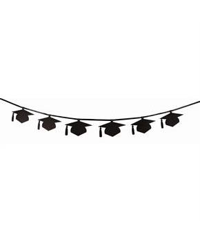Grad Cap 8' Banner