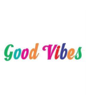 Good Vibes Felt Letter Banner