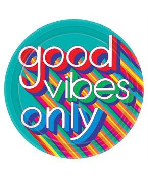 Good Vibes 10.5" Lunch Plate (8)