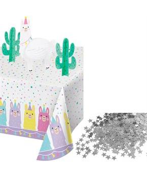 Llama Party Table Decorating Kit