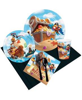 Treasure Island Happy Birthday Party Pack for 8