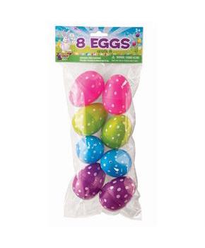 Easter Eggs Assorted Dot Print (8)