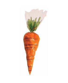 Carrot Printed Treat Bags with Ties (12ea)