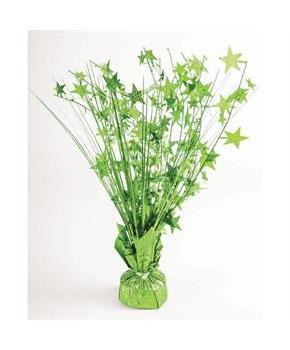 15" Starburst Balloon Weight Centerpiece - Lime Gr