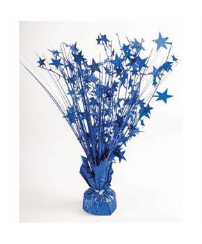 15" Starburst Balloon Weight Centerpiece - Royal B