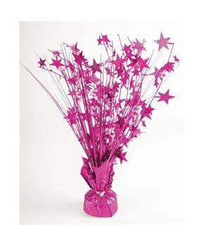15" Starburst Balloon Weight Centerpiece - Hot Pin