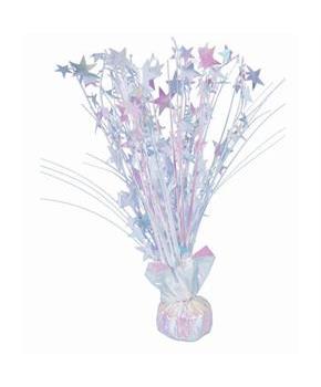 15" Starburst Balloon Weight Centerpiece - White