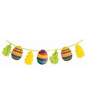 Egg & Tassel 9' Garland
