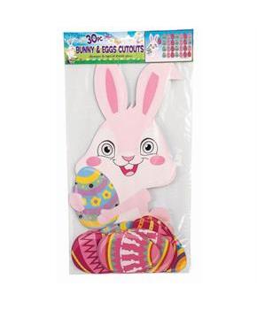 Easter Bunny & Eggs Cut Out Set (30 pieces)