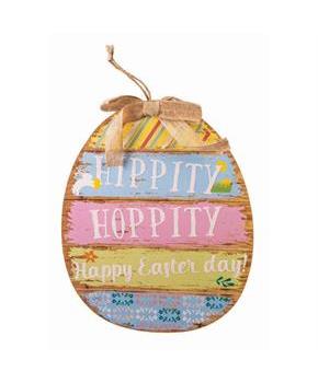 Hippety Hop Easter Egg Plaque