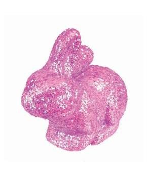 Easter Glitter Bunny Figures (3)