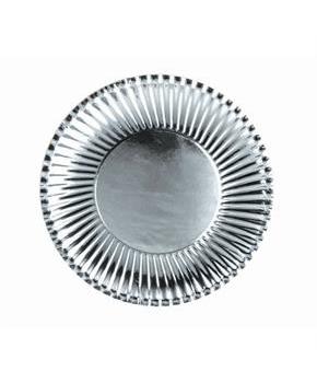 Silver 9" Paper Plates (10)