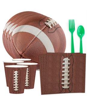 Football Party Standard Tableware Kit (Serves 8)