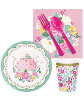 Floral Tea Party Snack Pack for 16