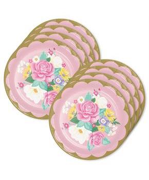 Floral Tea Party Lunch Plate (24)