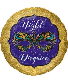 Night in Disguise Masquerade 18" Standard Foil Bal
