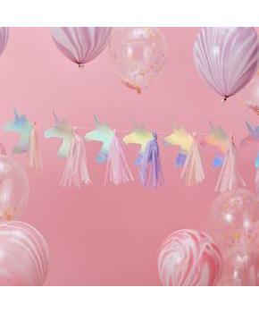 Ginger Ray Make a Wish 5' Foiled Unicorn Tassel Ga