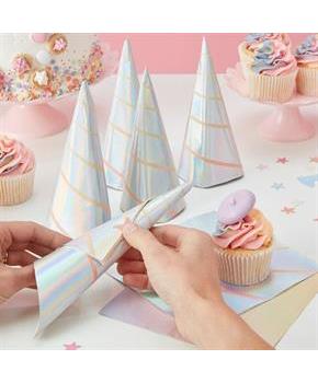 Ginger Ray Make a Wish Iridescent Unicorn Napkin (