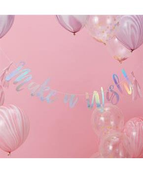 Ginger Ray Make a Wish Iridescent 5' Foiled Banner