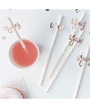 Ginger Ray Rose Gold Yay Straws (16)
