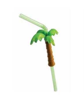 Luau Palm Tree Straw (3 Count)