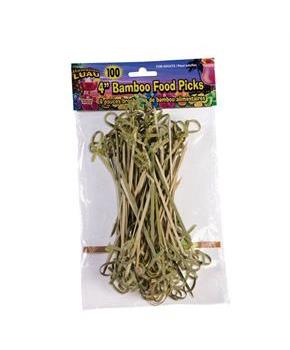 Bamboo Tropical Luau 3.5" Food Picks (100 Count)