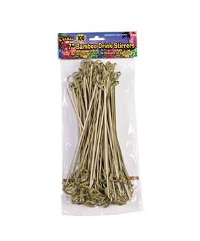 Bamboo Tropical Luau 7" Drink Stirrers