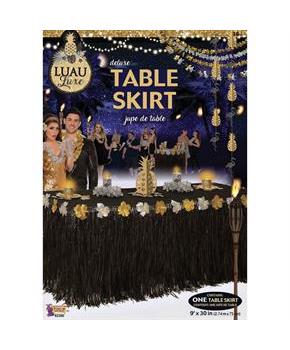 Luau Luxe Deluxe 9' x 30" Table Skirt