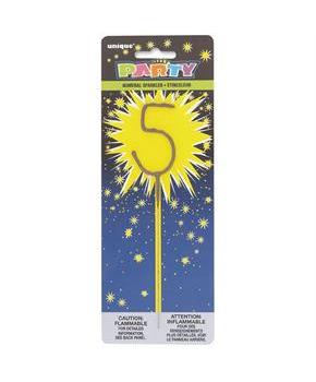 5 Numeral 7" Cake Sparkler