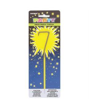7 Numeral 7" Cake Sparkler