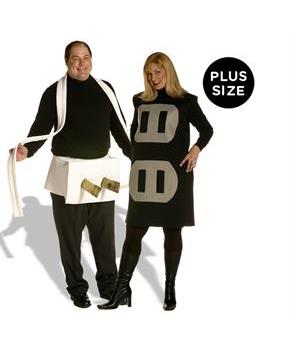 Plug & Socket Couples Set Adult Plus Costume