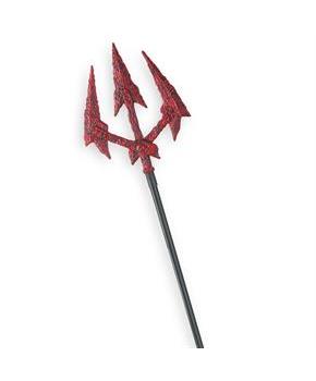 Pitchfork 48 Inches Long Plastic Staff Red Blades Disguise