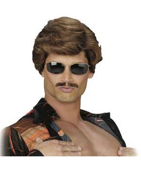 Leading Man Wig Dark Brown Adult