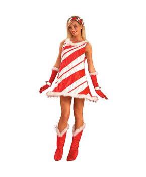 Miss Candy Cane Adult Costume