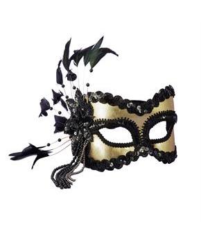 Black and Gold Carnival Mask