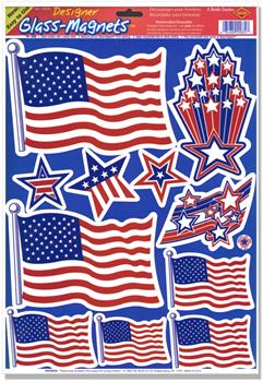 Patriotic Window Clings (1 sheet)
