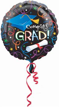 Congrats Grad Graduation Foil Balloon