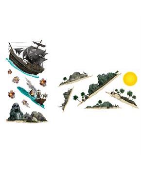 Pirate Ship & Island Wall Add-Ons