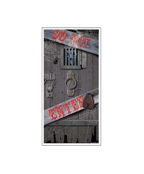 5' Haunted Halloween Door Cover