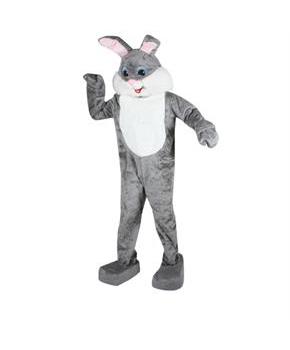 Rabbit Complete (Grey) Mascot Adult Costume
