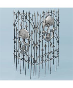 Silver Skull Fence
