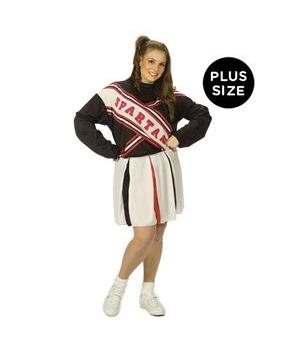 SNL Spartan Cheerleader Female Plus Adult Costume
