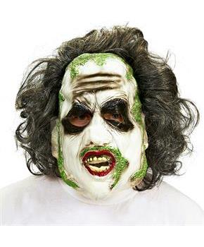 Joker 3/4 Vinyl Mask With Wig