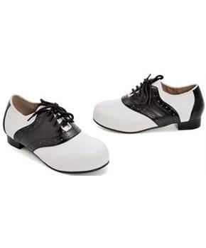 Saddle (Black/White) Child Shoes