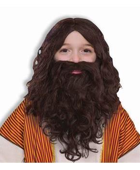 Biblical Wig and Beard Set Child